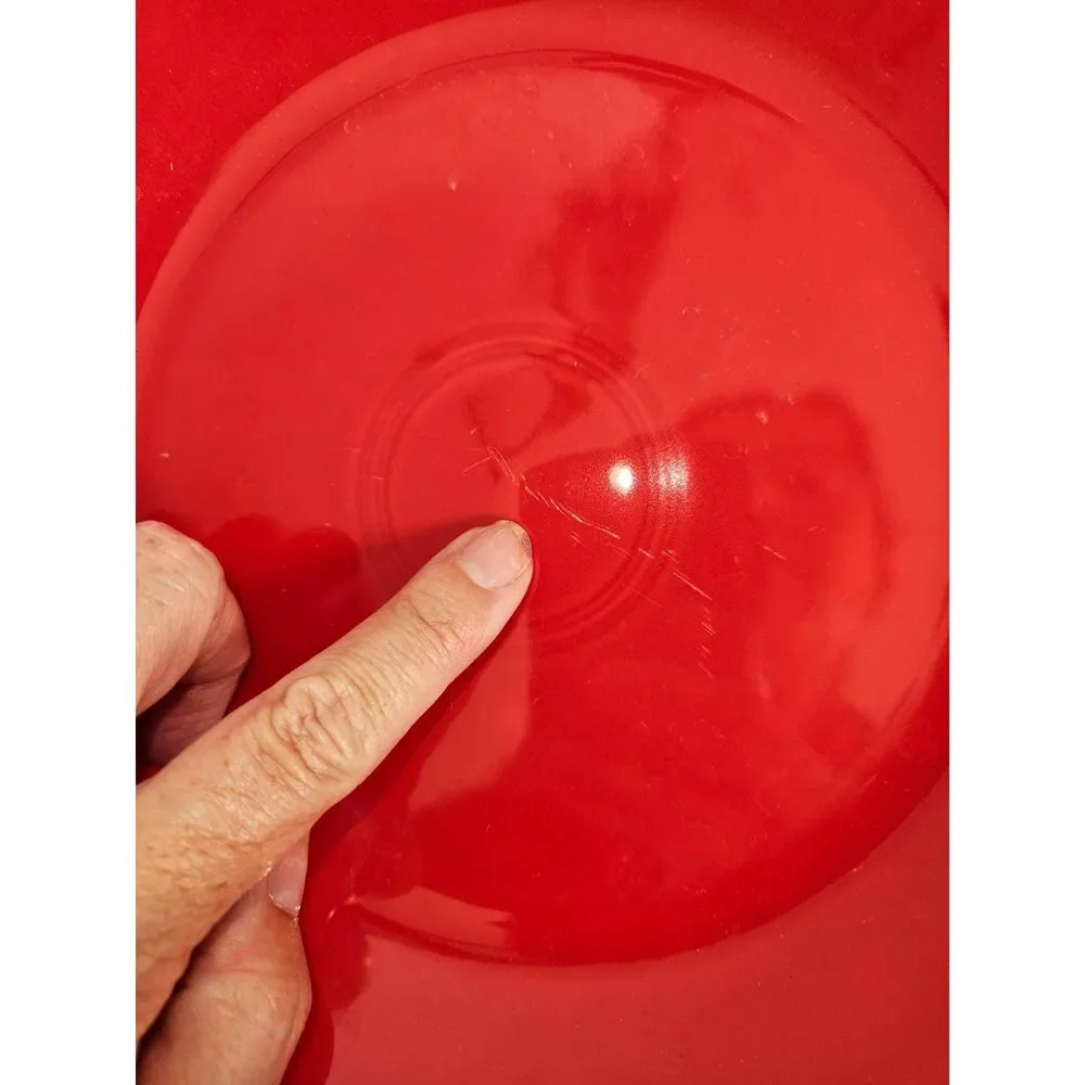 Fiesta Scarlett Red Shallow Rimmed Lead-Free Ceramic Pasta Bowl